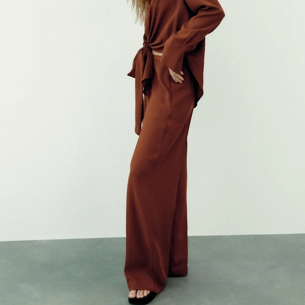Zara wide flowy pants - Picture 4 of 6